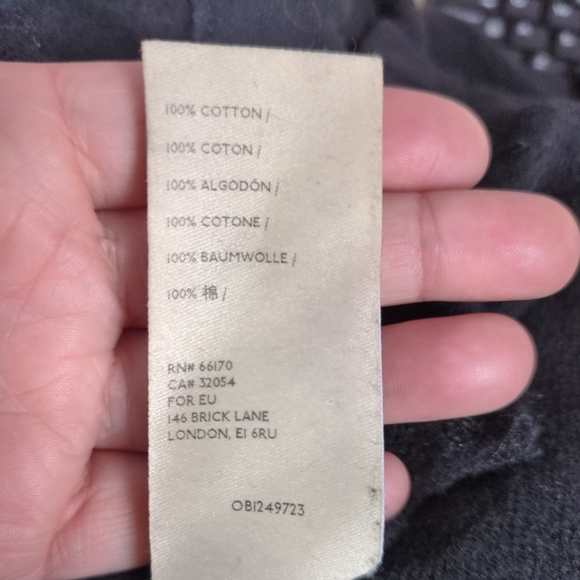 Anthropologie Super Nice Letters True Love Cropped Graphic Hoodie Black‎ Size Sm - Picture 8 of 9